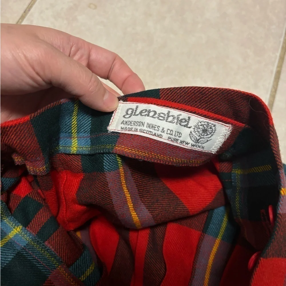 Glenshiel Anderson Innes + Co Ltd Made in Scotland tartan kilt/skirt